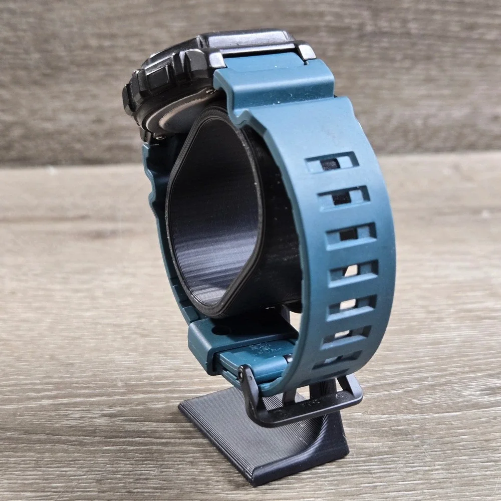 Casio WS-1400H 60 Lap Memory 100M WR Digital Sport Watch Blue Resin Band Tested